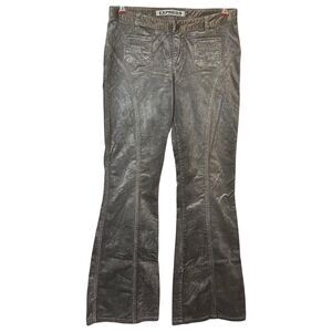 Corduroy Flare Pants Bootcut Y2K Low Rise Taupe Size 10 Express NWT Vintage 👖